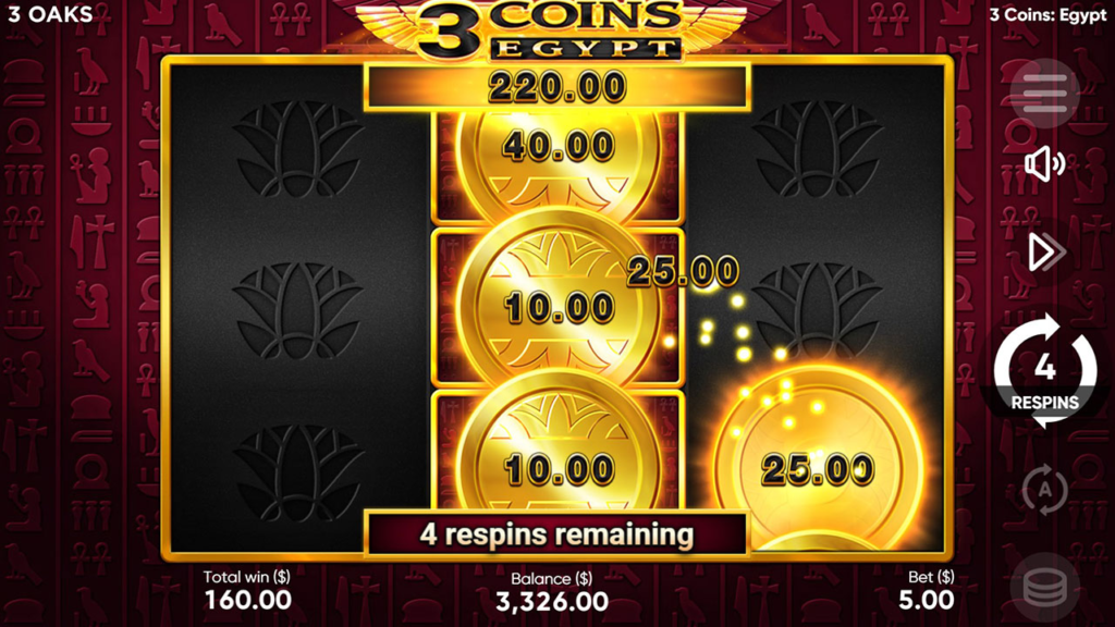 3 Coins Egypt Slots